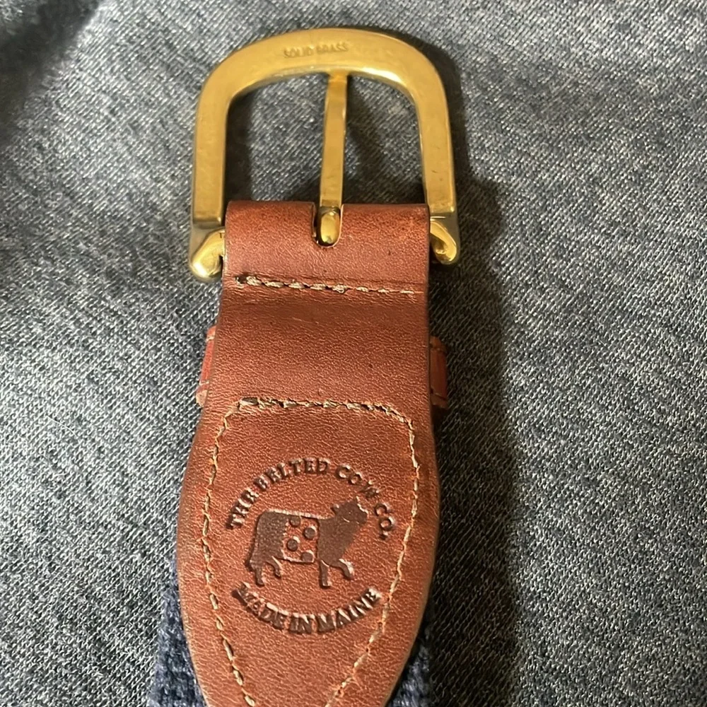 Perfect Crawfish patterned belt from The Belted Cow Co, made in Maine 34/35